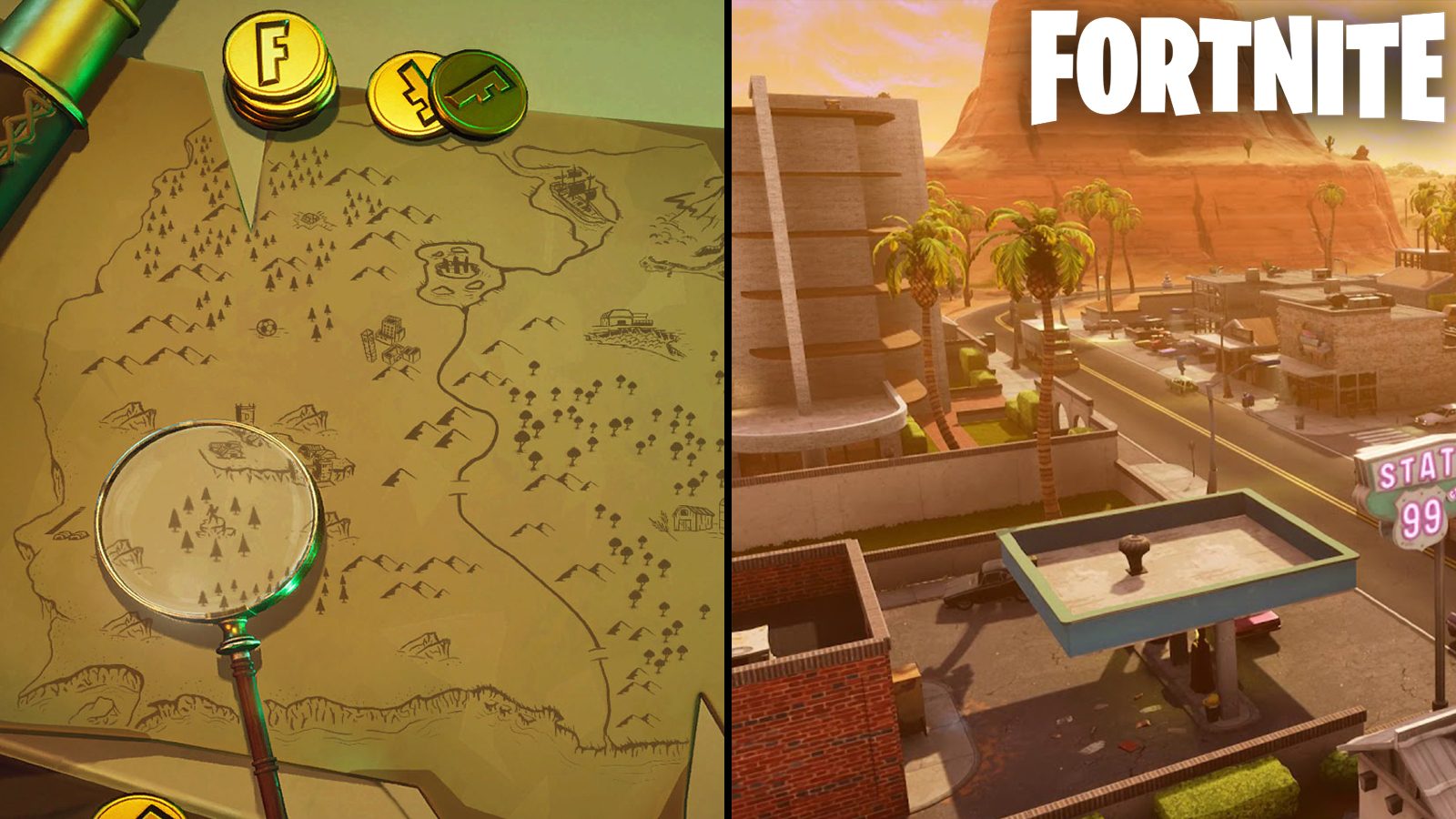 fortnite stagione 8 guida cerca la mappa del tesoro a palmeto paradisiaco - piste polari fortnite stagione 8 settimana 6