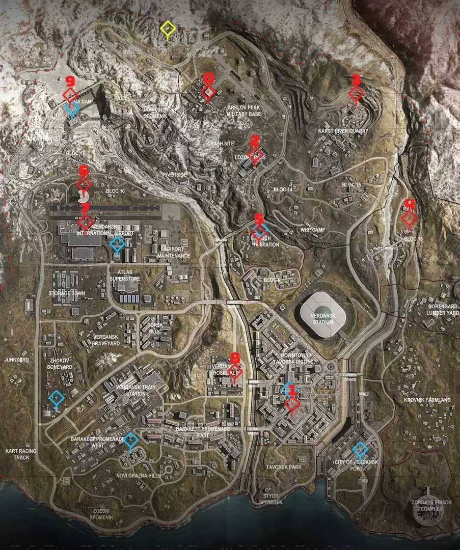 Call of Duty Warzone - Mappa bunker